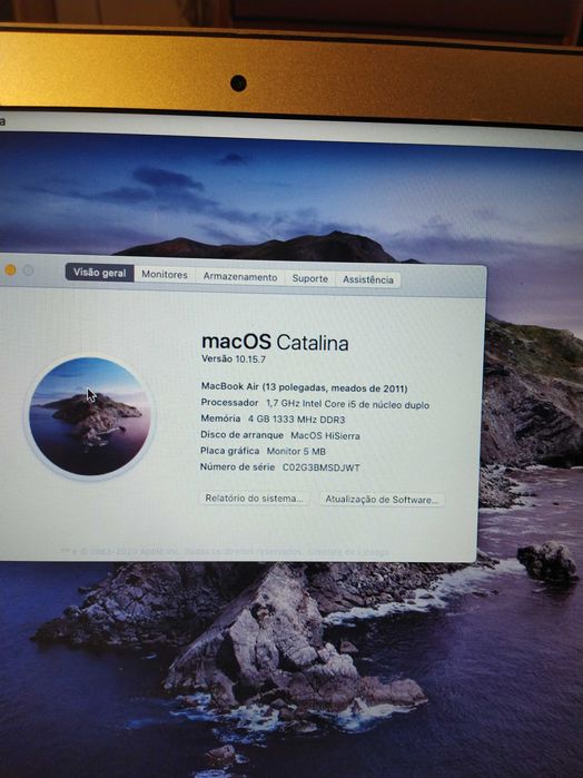 MacBook air 13 de meados 2011