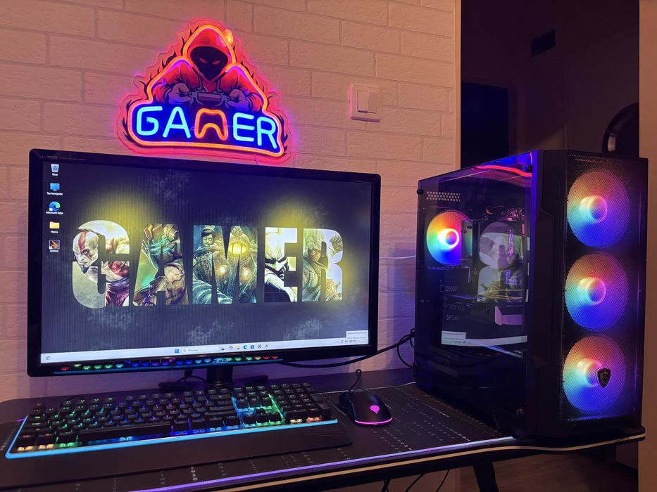 Komputer Gamingowy RTX4060, Ryzen 5, 16Gb DDR4,Win 11, GWARANCJA