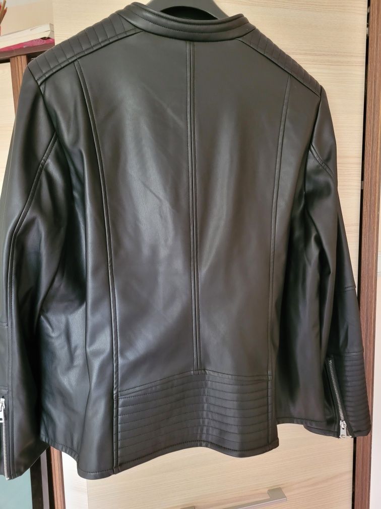 C&A czarna kurtka ramoneska 50 XXL biker