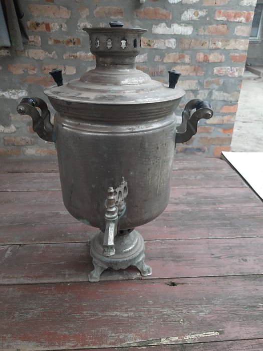 Самовар латунный на дровах ЗШВ 1975 г