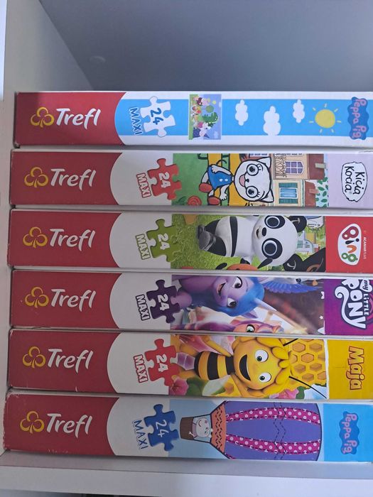 6x puzzle maxi 24elementy + skojarzenia