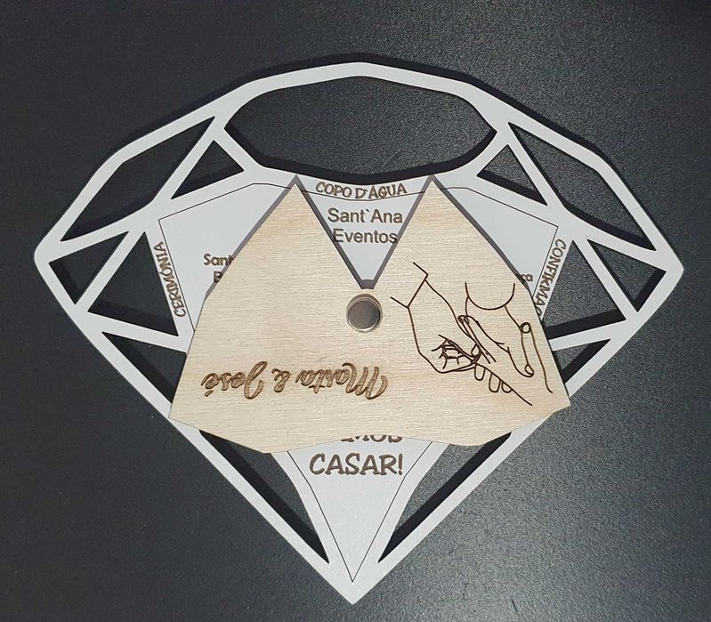 Convite de casamento personalizado (Sob orçamento)