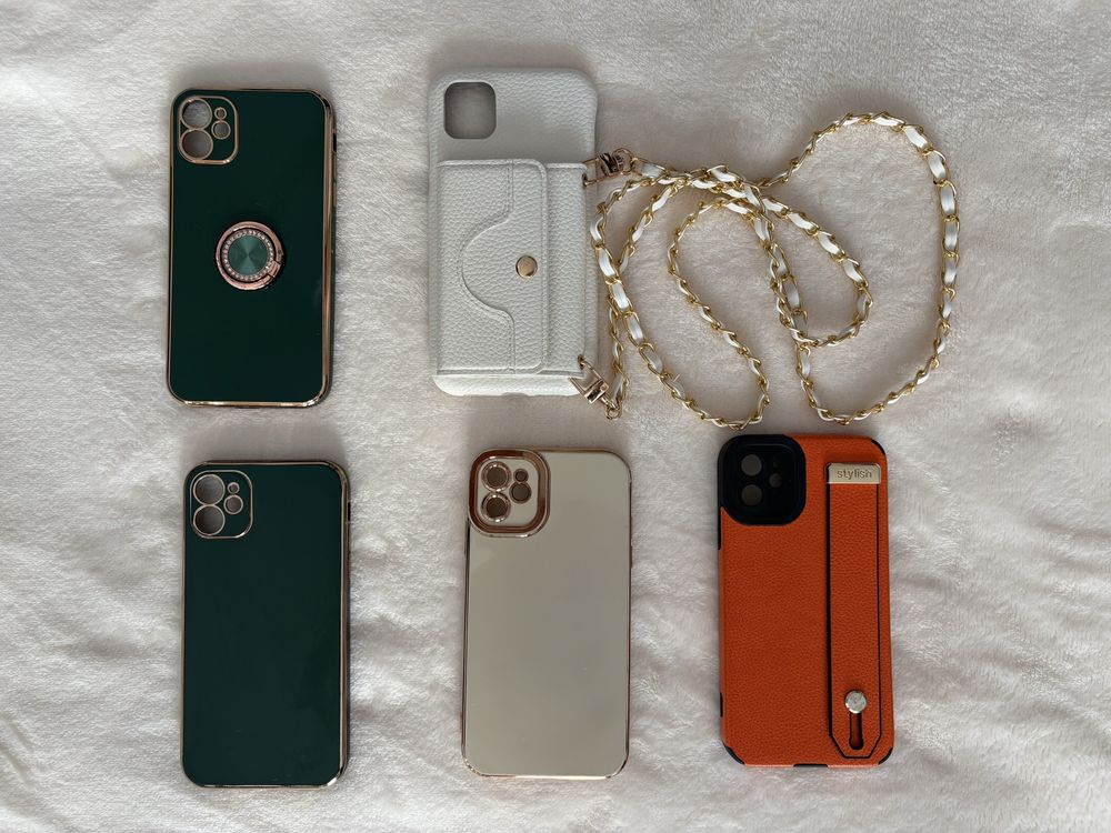 iPhone 11 stan idealny jak nowy biały + etui Guess, zestaw 7 etui