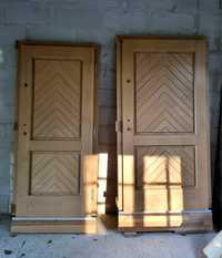 Drzwi zewnętrzne i okna drewniane, drewniana stolarka okienna