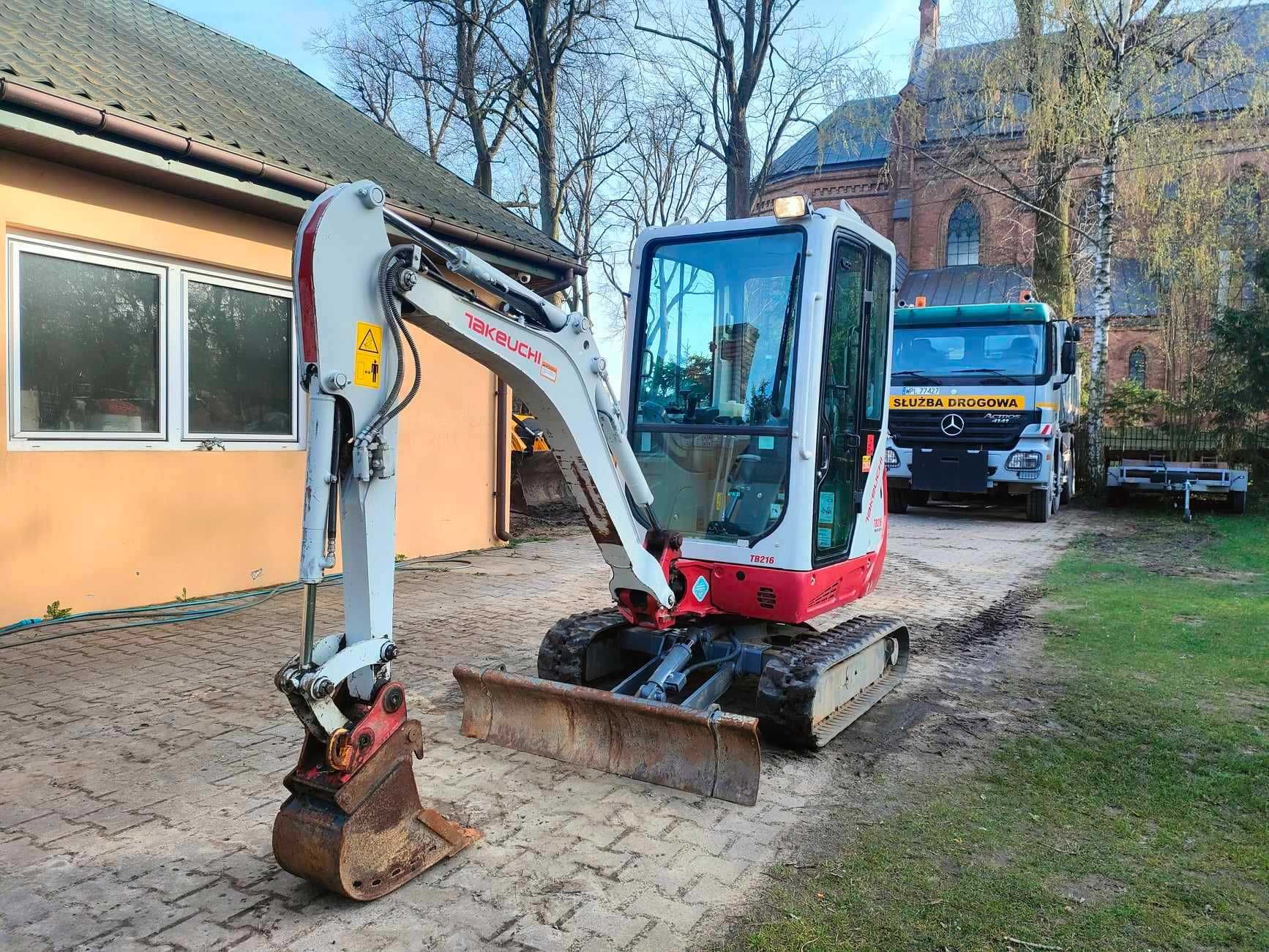 Minikoparka Takeuchi TB216  2021r.