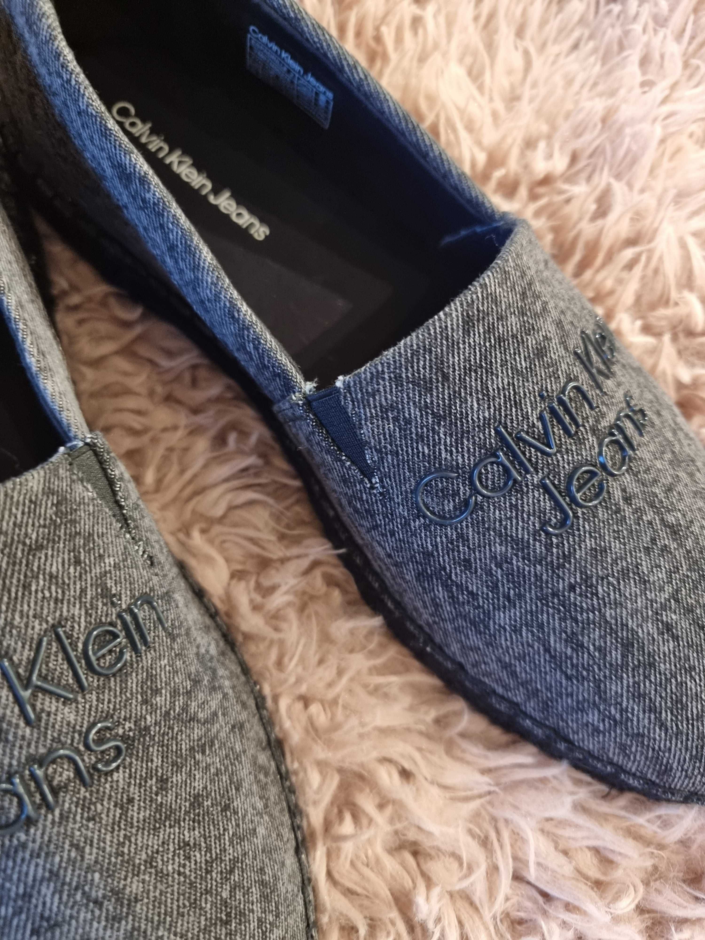 Calvin Klein espadryle grafitowe rozm. 45, wkładka 28,5 cm Unisex