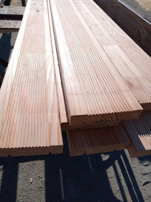 Терасна дошка, Імітація бруса, Дошка з модрини