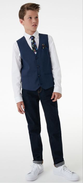 Стильний святковий костюм на випускний свято хлопцю 10-11 років Next