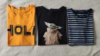 Zestaw 3 koszulek t-shirt rozmiar 146/152 Star Wars - Grogu