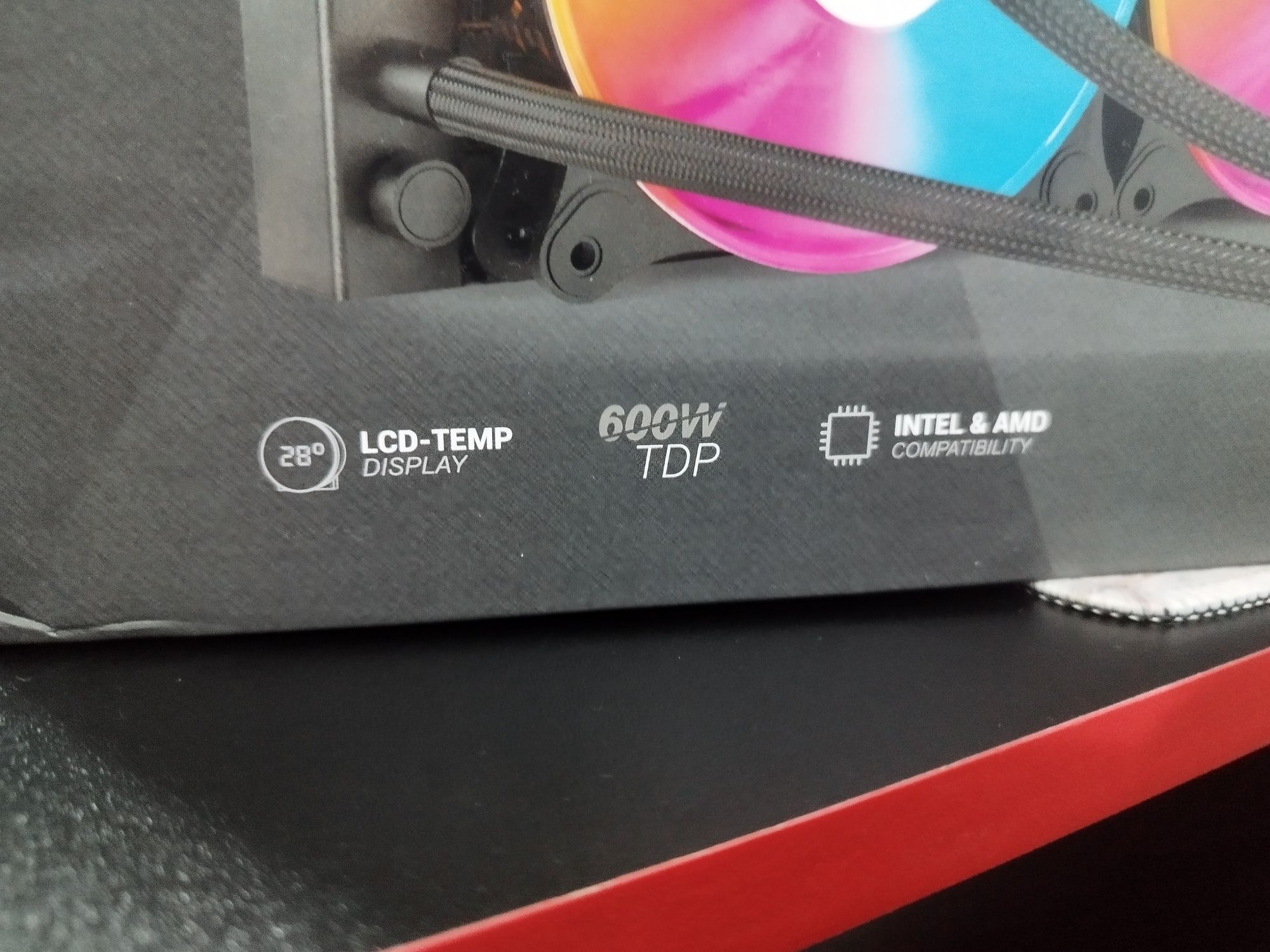 Mars Gaming Ml-lcd360  PRETO Refrigeração Líquida Rgb