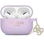 Etui Guess Liquid Silicone Glitter Triangle Charm na AirPods Pro 2 - f