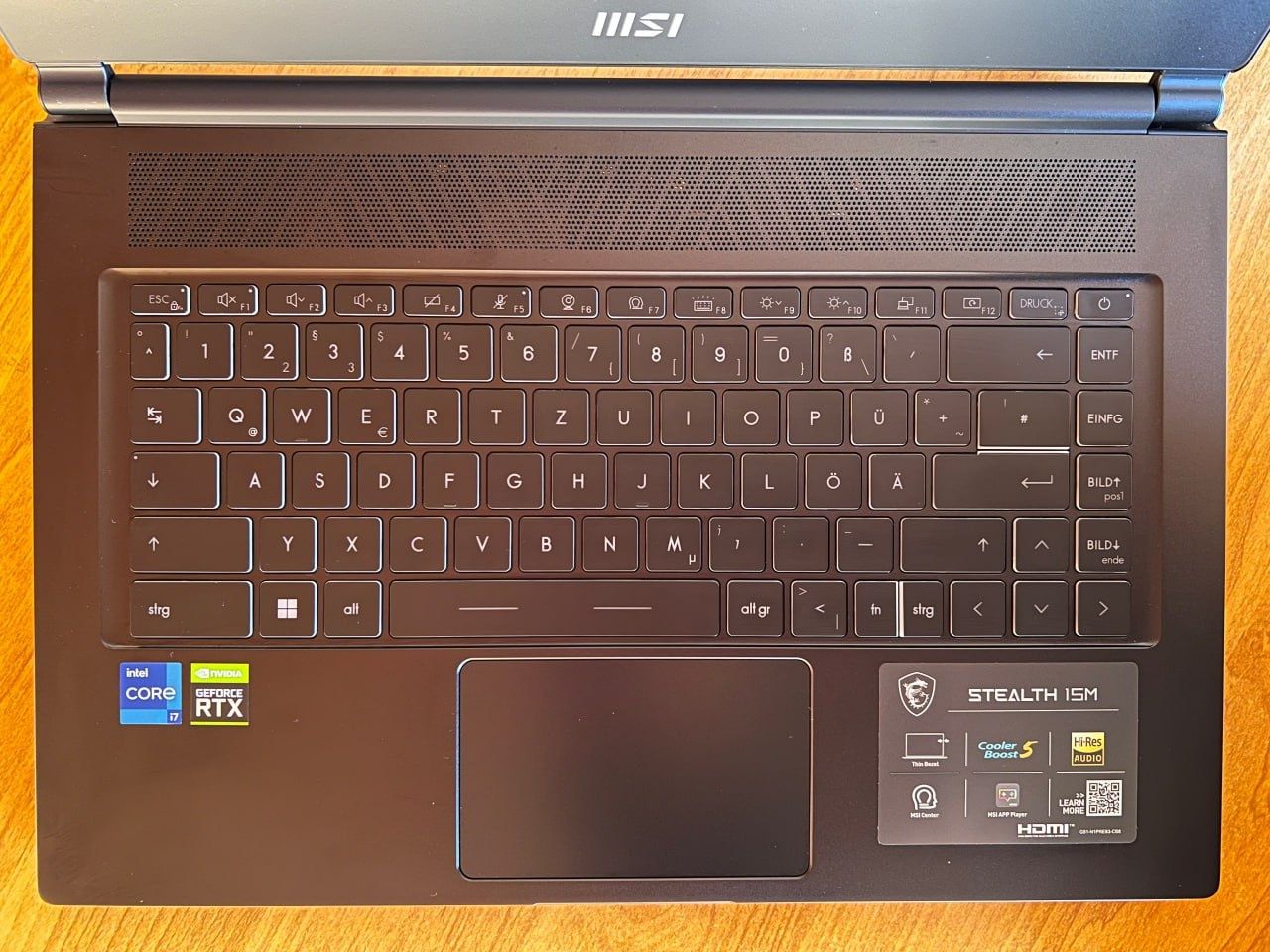 Ігровий ноутбук MSI Stealth 15M B12UE, RTX Nvidia 3060, I7-1280P,