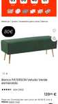 Banqueta verde Beliani