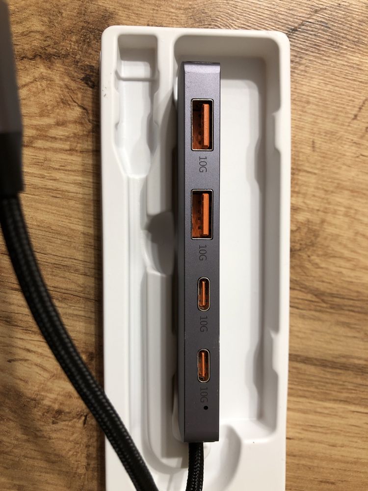 Hub szybki Adapter 4 w 1, 2 x USB 3.2 10 Gbps, 2 x USB C 10 Gbps