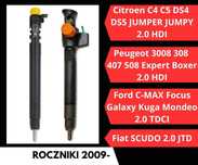 Wtryskiwacze Ford 2.0 TDCI Citroen Peugeot Fiat HDI roczniki 2009-