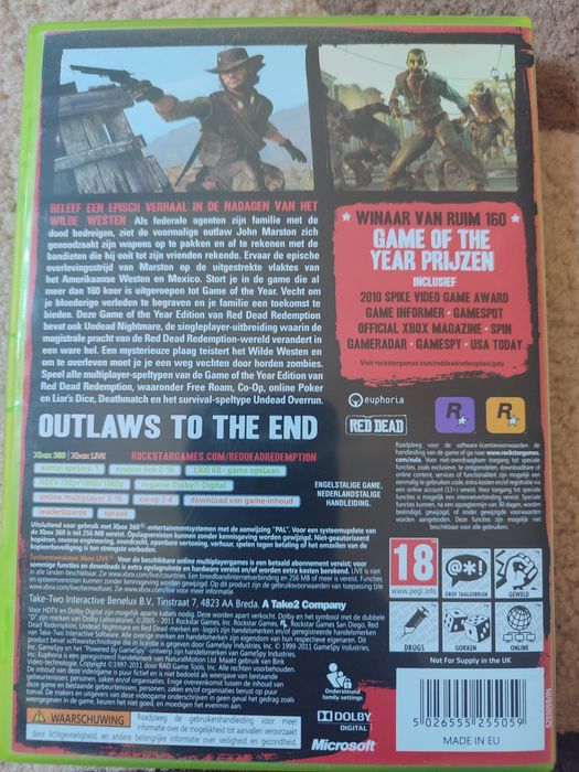 Red Dead Redemption GOTY, Xbox 360