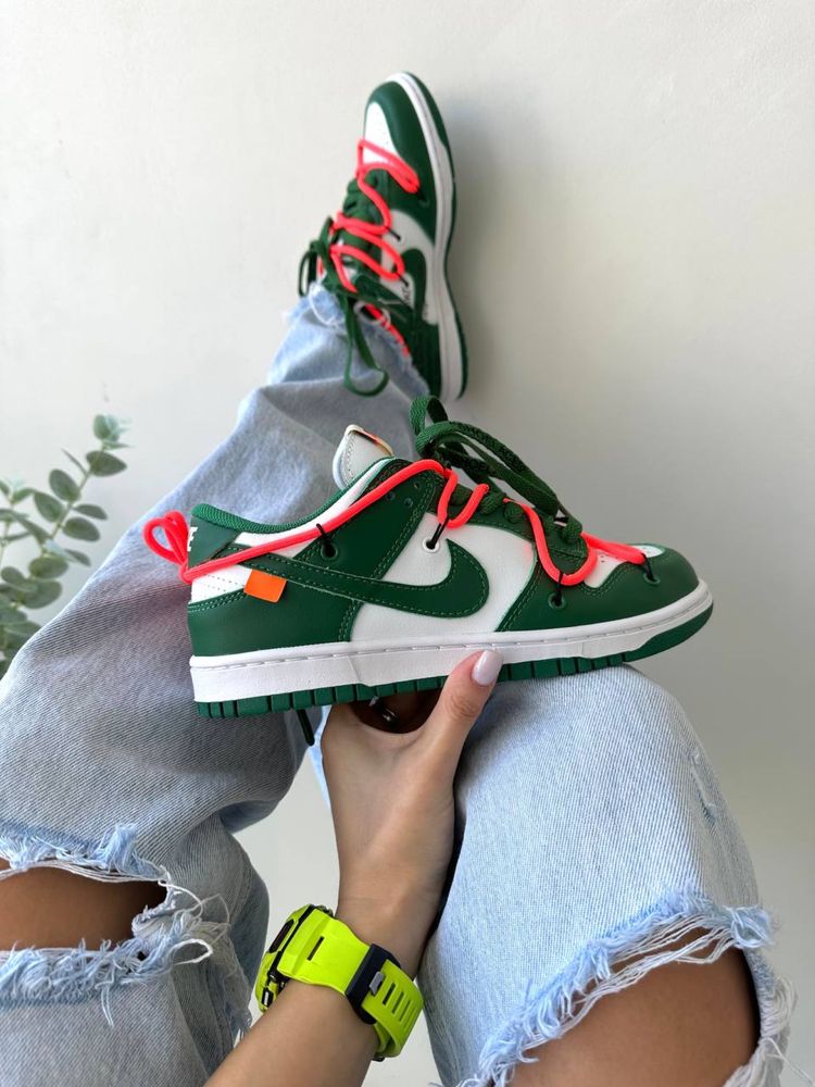 Sneakersy Nike Sb Dunk x Off White green