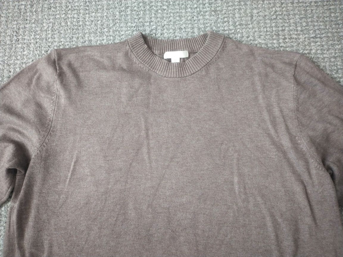 Sweter sweterek kardigan męski H&M Basic rozm.L