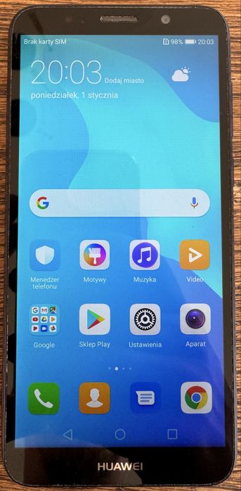 Paczka czterech telefonów. Samsung, huawei, lenovo.