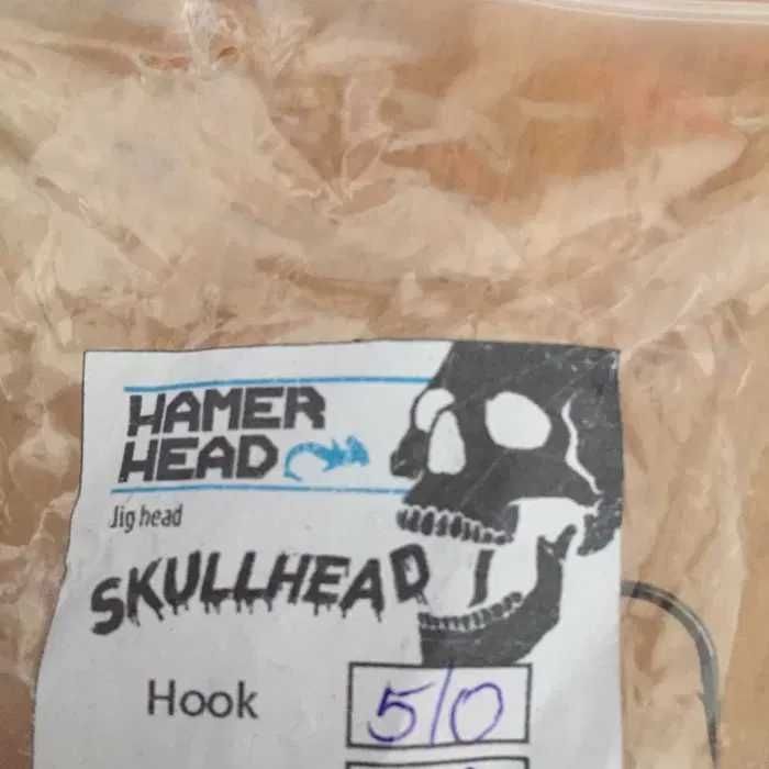 Główka jigowa Hammerhead Skullhead lakierowana na haku #5/0 - 5 szt.