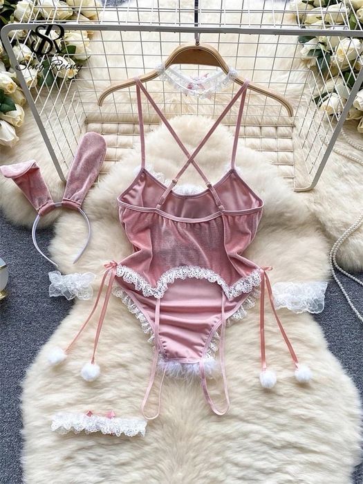 Новорічний жіночій комплект. Орігінальний святковий боді з аксесуарами