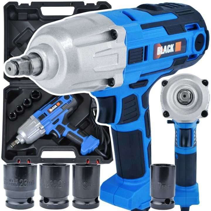 Klucz Udarowy Do Kół Elektryczny 450W 400Nm 1/2" Z Zestawem Nasadek