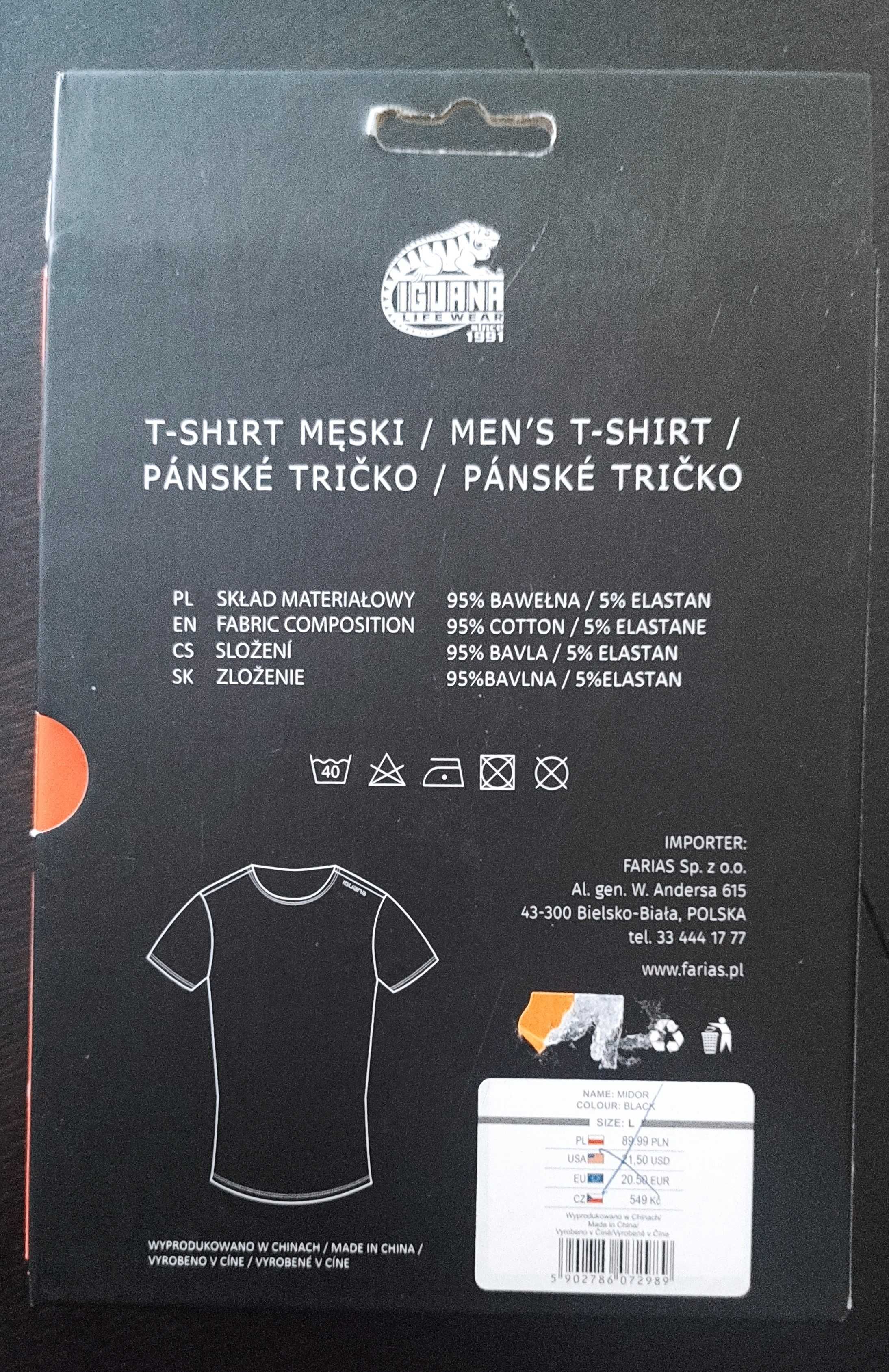 Iguana Koszulka męska T-shirt Midor r. L
