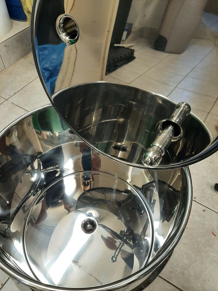 Zbiornik stalowy 20 l, stal kwasoodporna