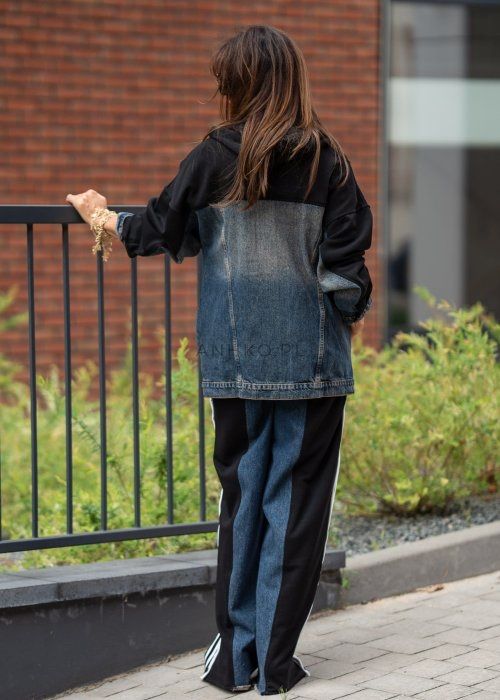 Kurtka jeans kultowa jak Adidas MISBHV oldschool lata 90-te vintage