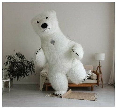 Костюм білого ведмедя 2.6 м  белого медведя  надувной 
Комплектация н