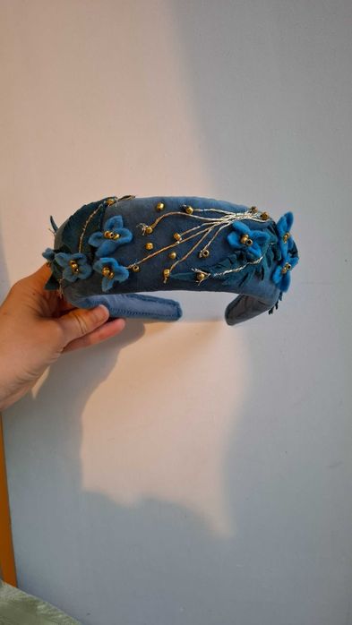 Джинсовый обруч для волос