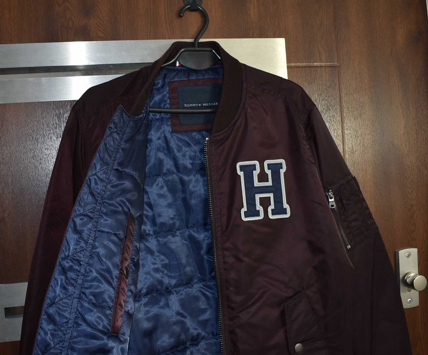 Tommy Hilfiger TH Kurtka Bomberka Bejsbolówka S