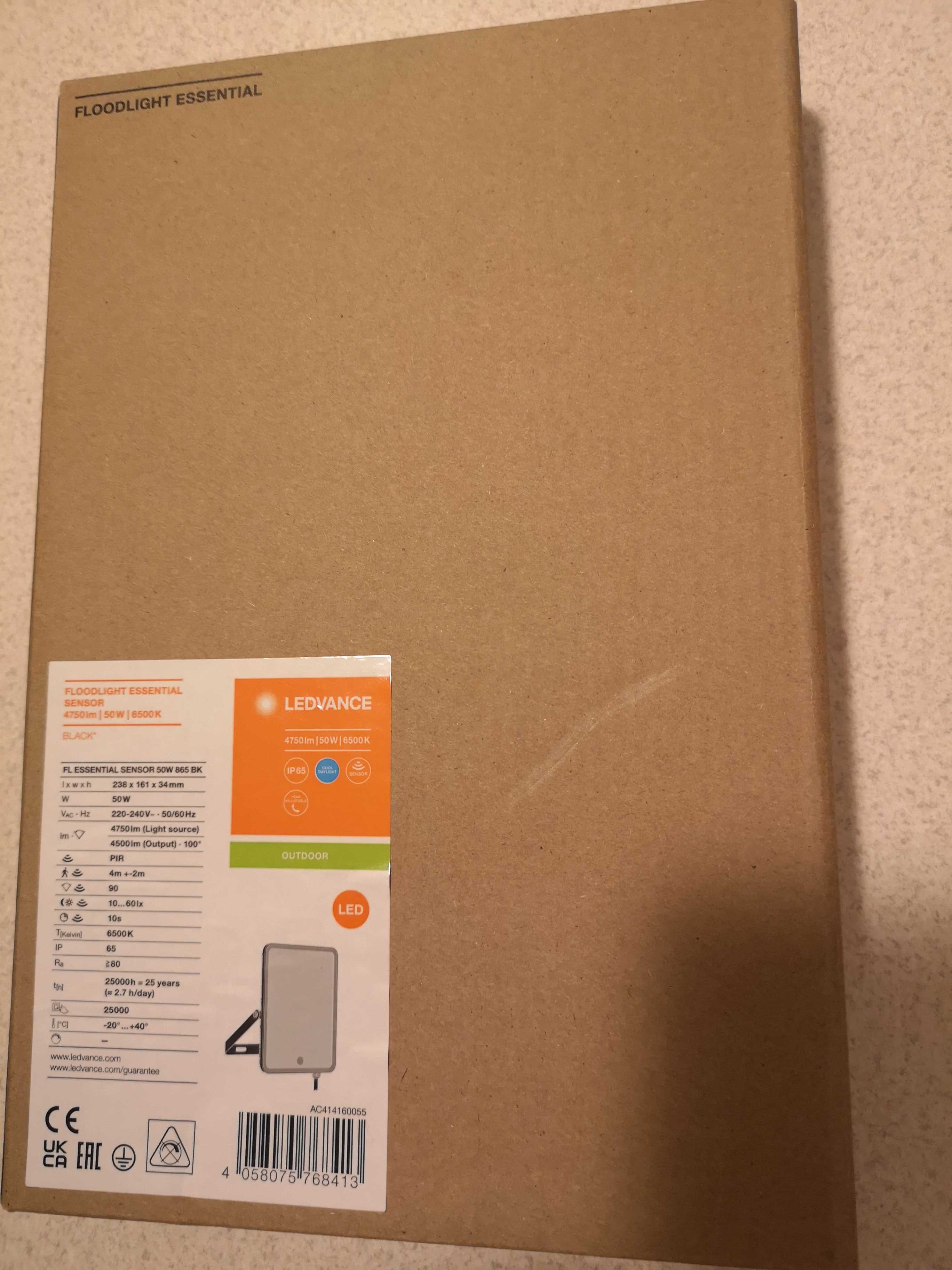 Lampa LEDVANCE naświetlacz LED 50W 6500K sensor 4500lm reflektor