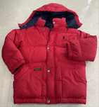 Casaco de penas Ralph Lauren 6 anos vermelho