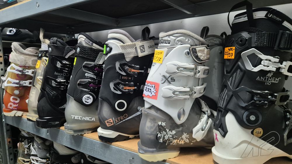 Narty, snowboard, buty, kaski • Sprzedaż • Komis • Serwis • Wypożycz.