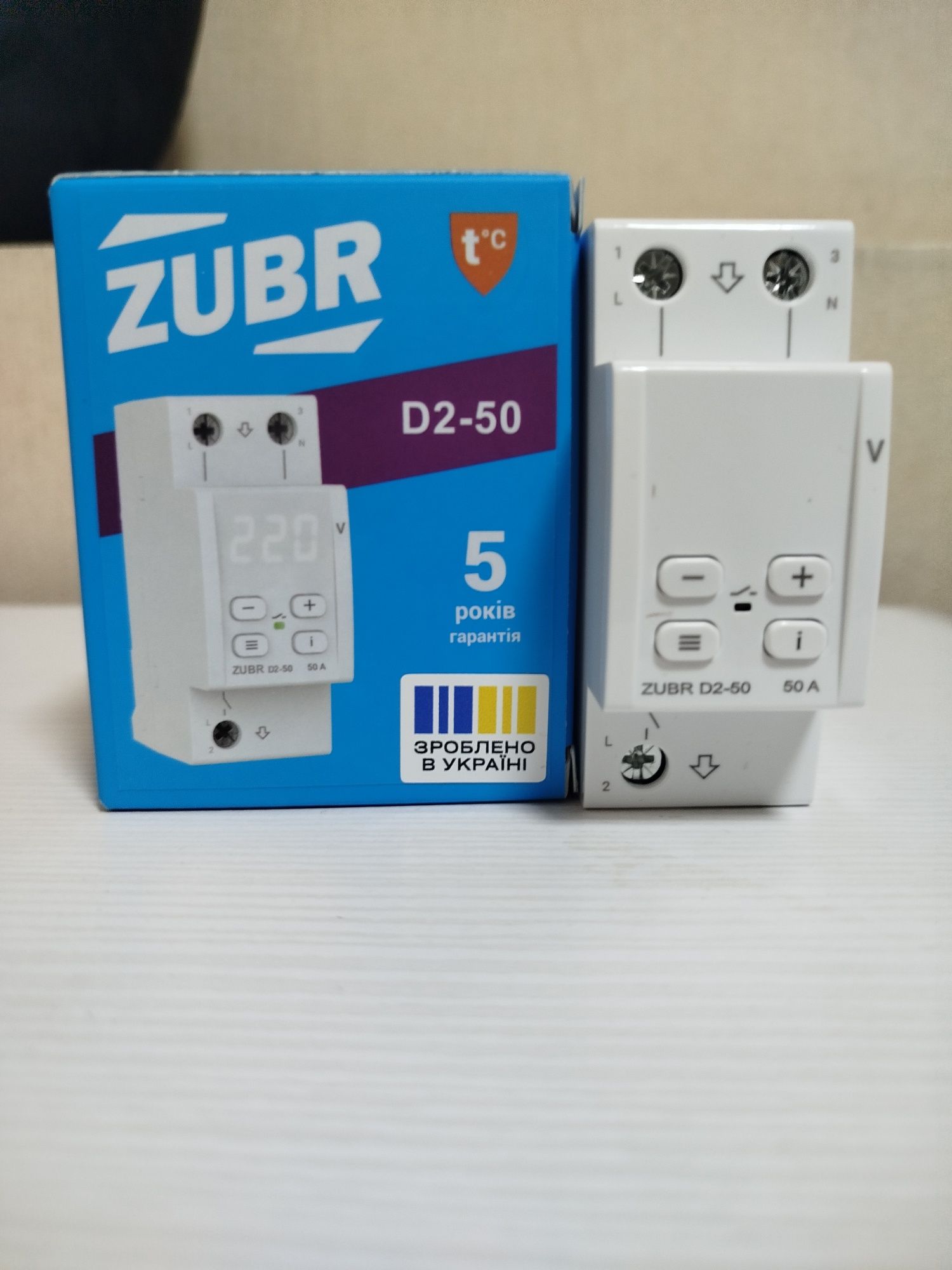 Реле напряжения зубр D2-40/D2-50/D2-63