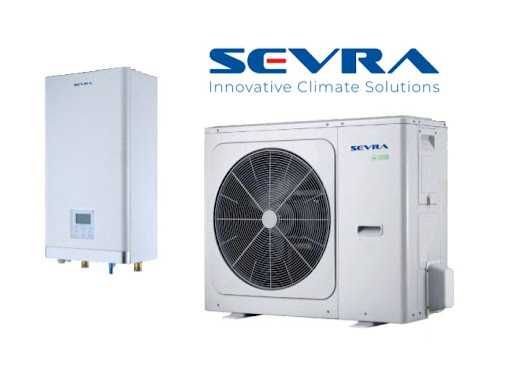Pompa ciepła powietrze woda SEVRA 10kW produkowana przez firmę  MIDEA