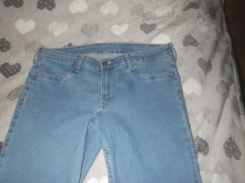Denim Skiny Regular niebieskie jeansy z elastanem r 33/44