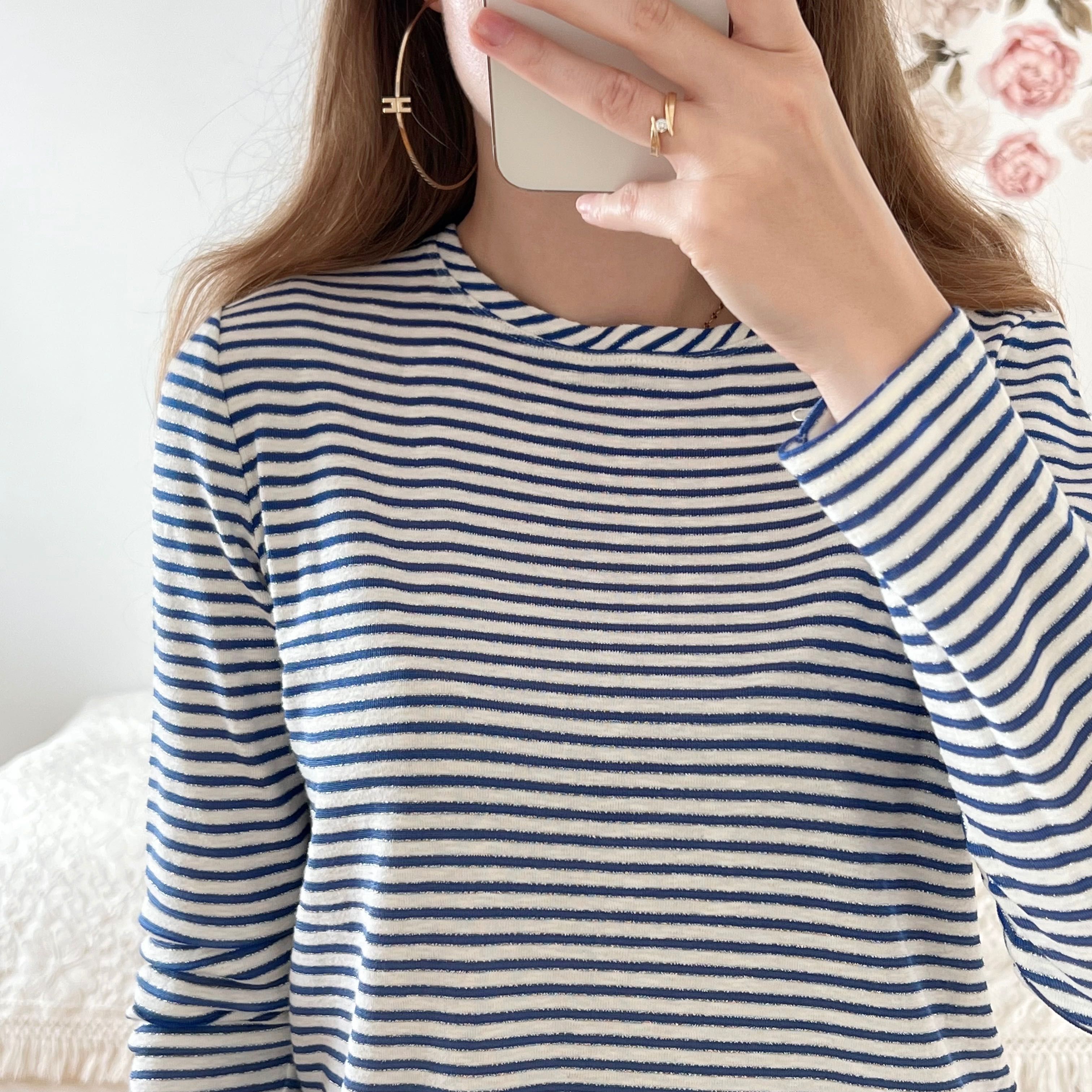 Basic bluzka w paski MASSIMO DUTTI 36 top szafa kapsułowa cos S