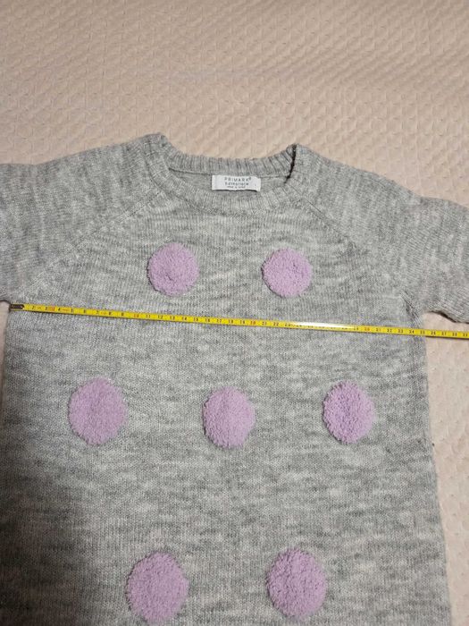 Sukienka sweterkowa Primark 116 cm dziewczęca.