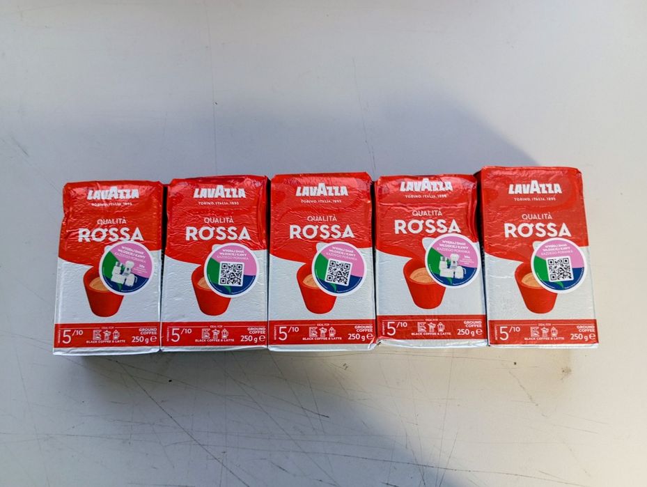 Lavazza Qualita Rossa kawa mielona 250g 5 szt.