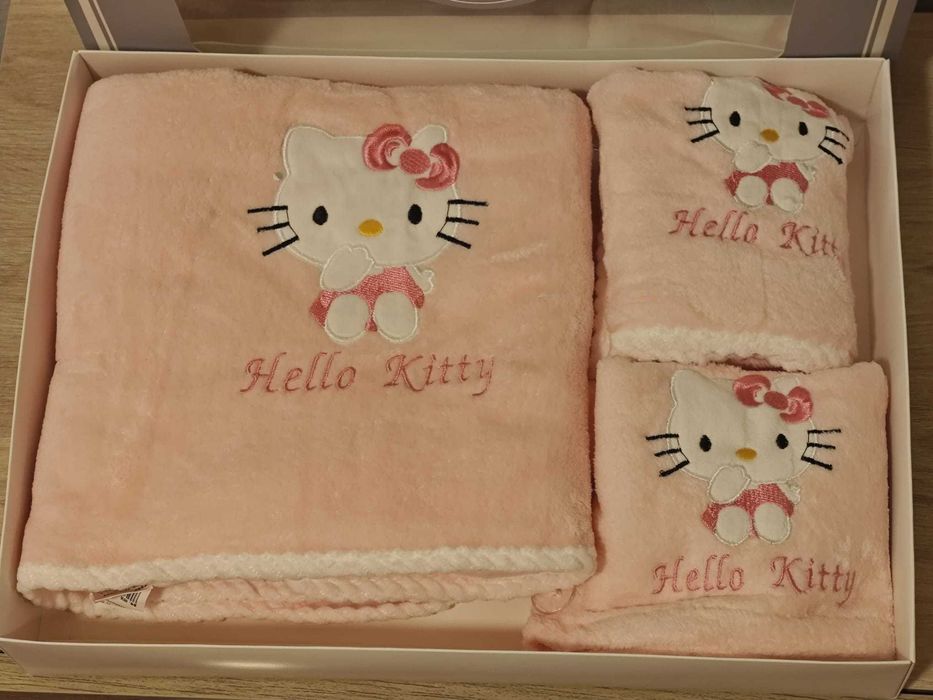 Conjunto de toalhas Hello Kitty