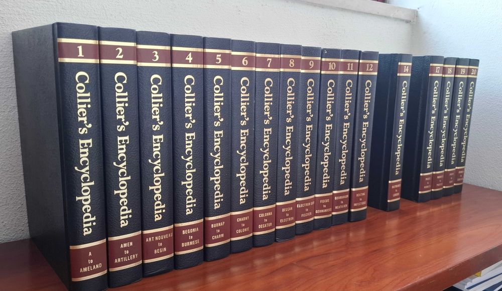 Encyclopedia Collier's incompleta 19 livros