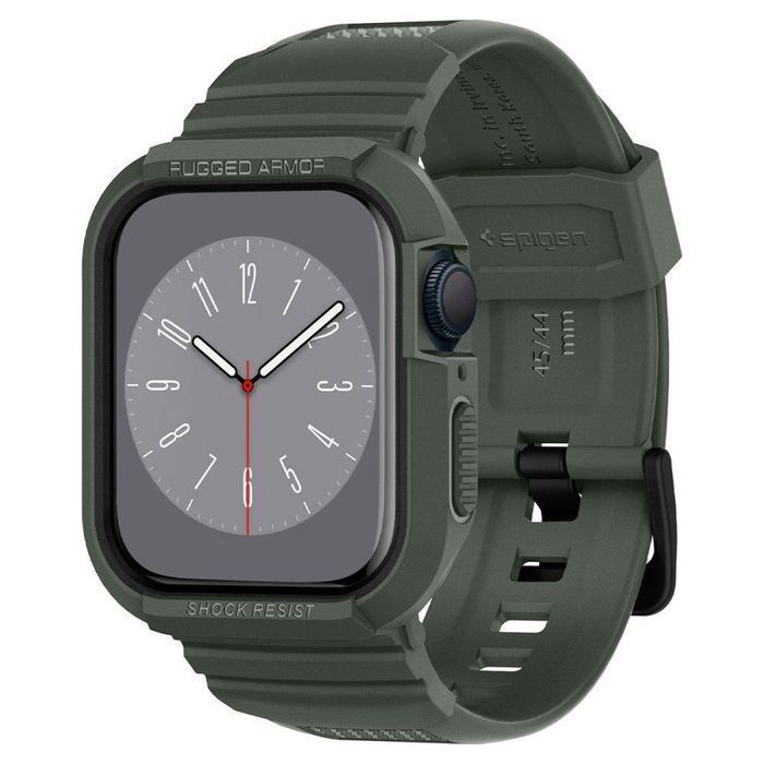 Pasek Spigen Rugged Armor Pro do Apple Watch 44 mm - Zielony