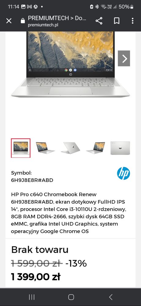 Laptop hp 14 cali