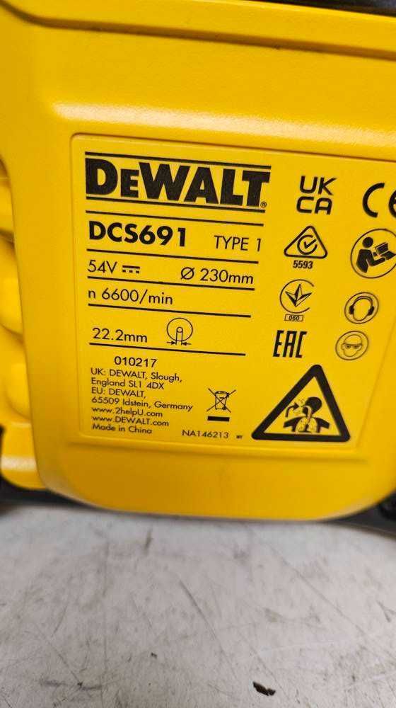 Przecinarka do stali i betonu 230mm DeWalt DCS691N 54V bez akumulatora