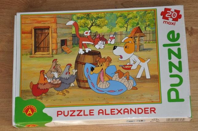 Puzzle maxi Reksio firmy Alexander 20 elementów