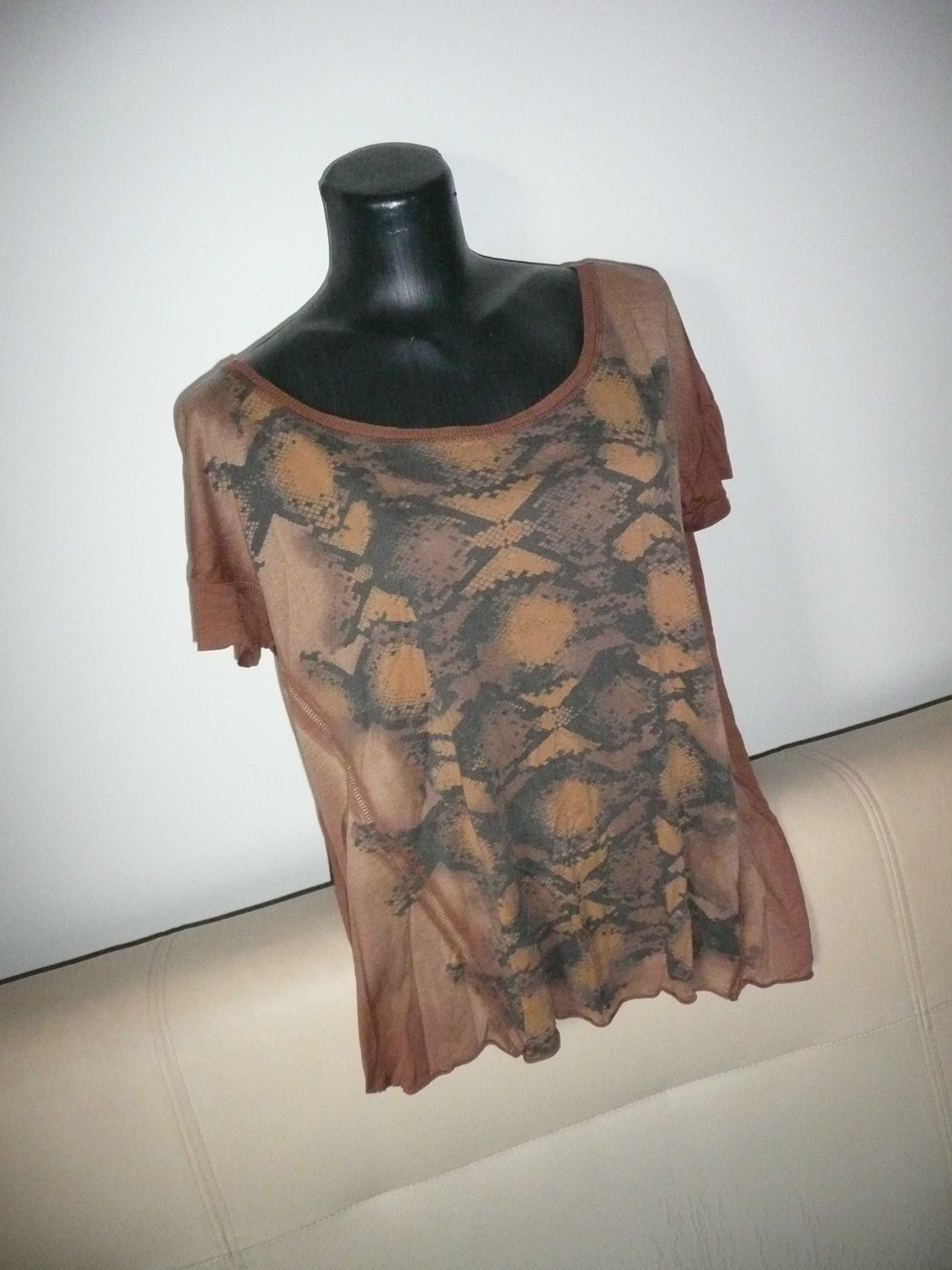 bluzka Bershka animal print oversize