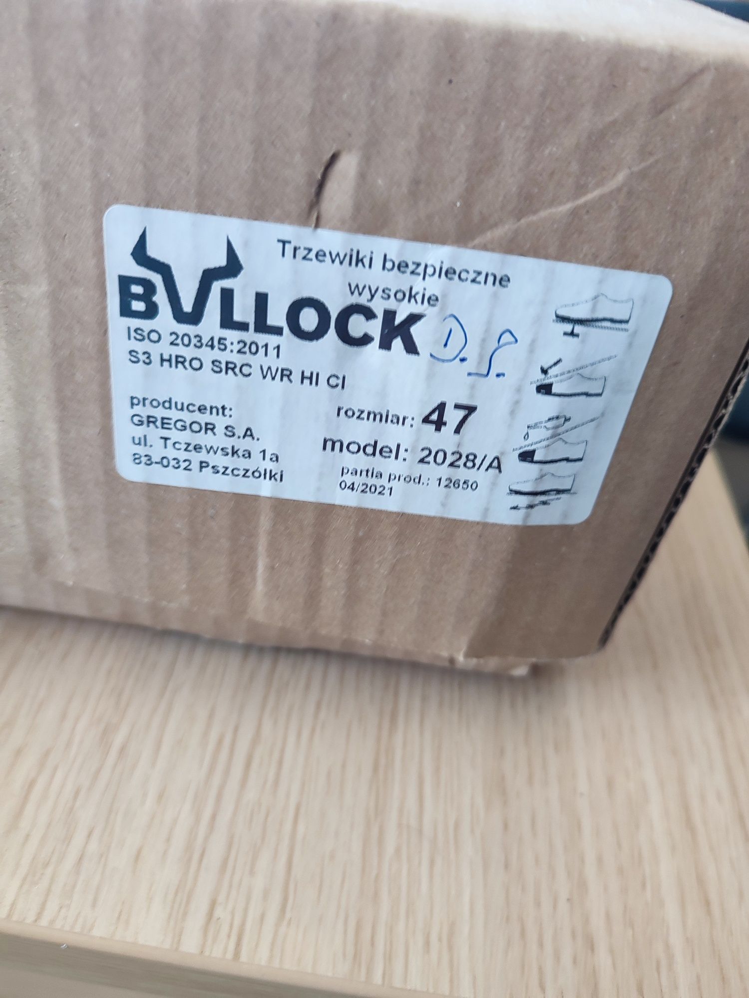 Buty robocze bezpieczne bullock.