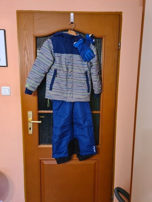 Komplet narciarski rozm. 122 + rękawice